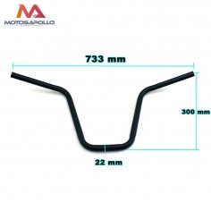 Manillar de acero chopper 2