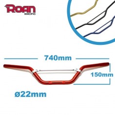 Manillar aluminio pit bike 22mm - Motosapollo.com