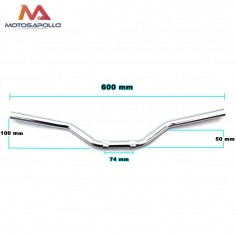 Manillar aluminio minimoto Motosapollo.com 2