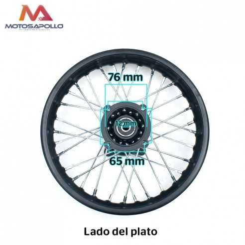 Llanta trasera 1.85-12" SDG pit bike Motosapollo.com