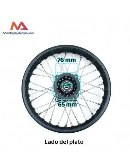 Llanta trasera 1.85-12" SDG pit bike Motosapollo.com