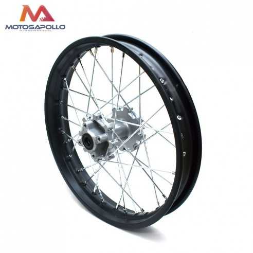 Llanta 1.85-16" trasera eje Ø12 Pit bike AGB Motosapollo.com