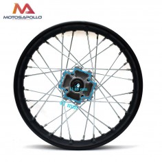 Llanta 1.85-14" trasera eje Ø12 mm Pit bike AGB Motosapollo.com 2