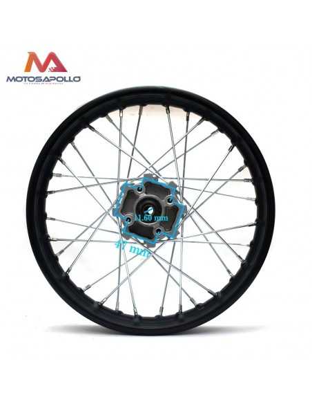 Llanta 1.85-14" trasera eje Ø12 mm Pit bike AGB Motosapollo.com