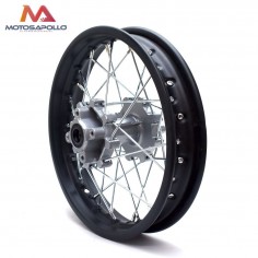 Llanta 1.85-12" trasera eje Ø12 mm Pit bike AGB Motosapollo.com