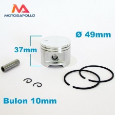 Kit piston 49x37mm y segmentos - Motosapollo.com