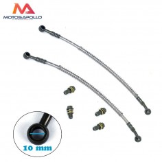 Kit latiguillos radiador pit bike racores 10mm- Motosapollo.com