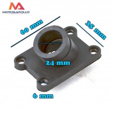Tobera admisión 50 cc Pit bike R50 Morini Motosapollo.com
