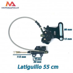 Kit freno trasero pit bike 550mm 2 pistones - Motosapollo.com