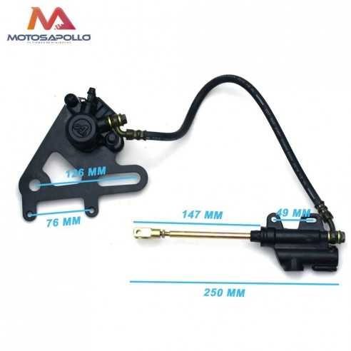 Kit freno trasero Pit bike 1 Pistón Motosapollo.com