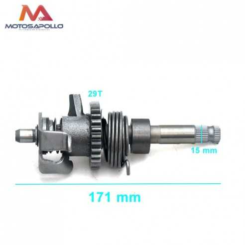 Kit eje arranque 15mm 250cc pit bike - Motosapollo.com