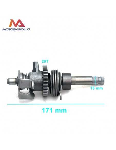 Kit eje arranque 15mm 250cc pit bike - Motosapollo.com