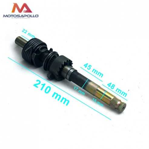 Kit eje arranque 15mm 140CC pit bike - Motosapollo.com