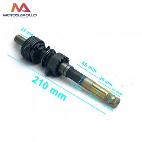 Kit eje arranque 13mm motor TZH-Motosapollo.com