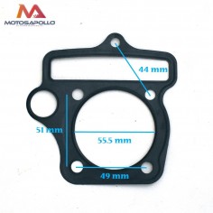 Junta culata 55.50 mm 140cc pit bike/quad Motosapollo.com
