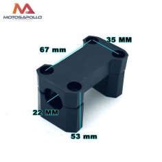 Juego torreta pit bike 22mm Motosapollo.com 2