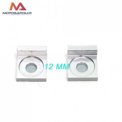 Juego tensor rueda minicross eje 12mm - Motosapollo.com