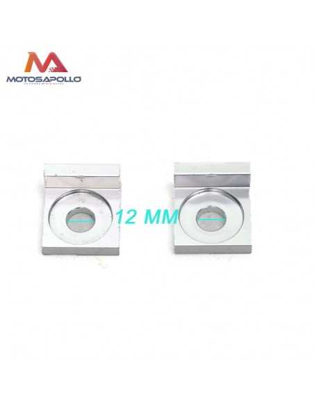 Juego tensor rueda minicross eje 12mm - Motosapollo.com
