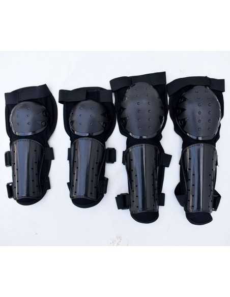 Juego rodilleras y coderas adulto para motocross