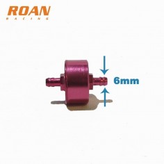 Filtro gasolina aluminio CNC 6mm - Motosapollo