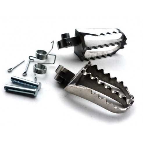 Estriberas acero pit bike - Motosapollo.com