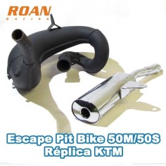 Escape pit bike 50m/50S réplica KTM