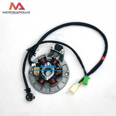 Encendido 6 bobinas 83Ø con base Zongshen pit bike Motosapollo.com