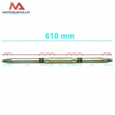 Eje trasero quad predator 610mm - Motosapollo.com 2