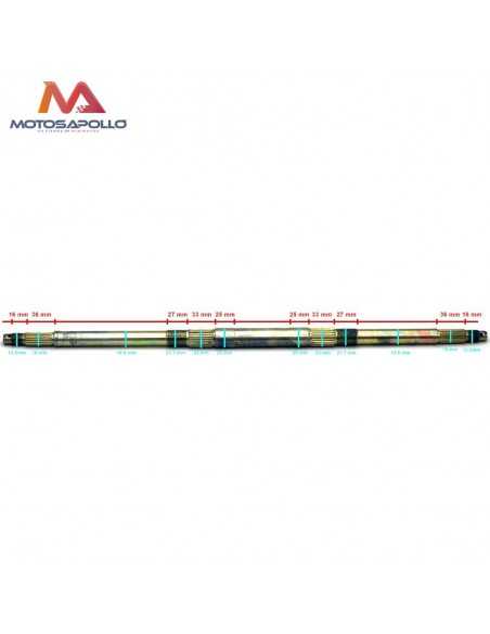 Eje trasero quad 610 mm - Motosapollo.com