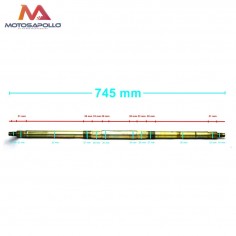 Eje trasero quad 4 tiempos 745 mm - Motosapollo.com 2