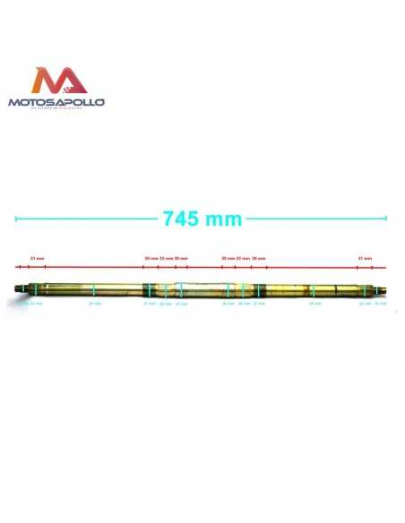 Eje trasero quad 4 tiempos 745 mm - Motosapollo.com