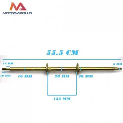 Eje trasero mini quad 55.5 cm Motosapollo.com