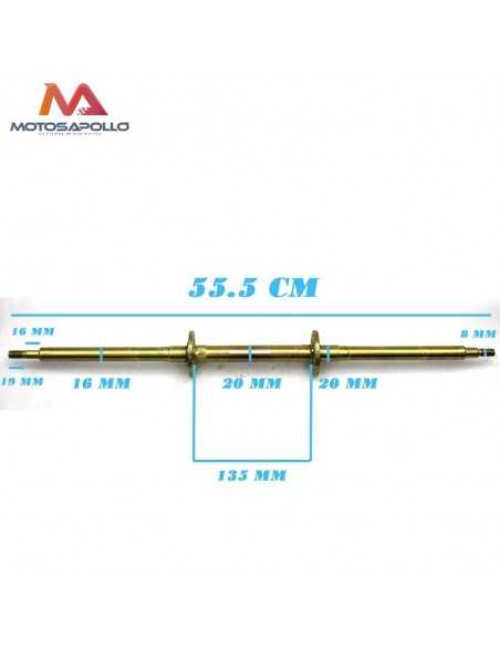 Eje trasero mini quad 55.5 cm Motosapollo.com