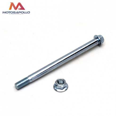 Eje rueda delantera 165mm minicross - Motosapollo.com