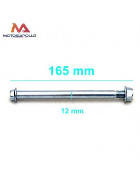 Eje rueda delantera 165mm minicross - Motosapollo.com