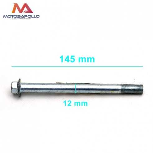 Eje 145 mm rueda trasera minicross - Motosapollo.com