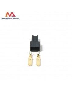 CONECTOR CABLE ELECTRICO 2PIN (negro) Motosapollo.com