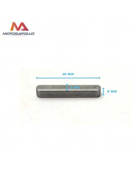 Chaveta eje mini quad 6x6x40 mm Motosapollo.com