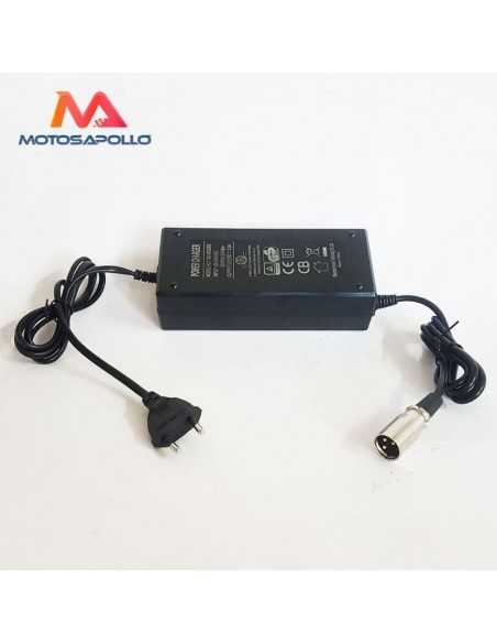 Cargador batería macho 60V - Motosapollo.com