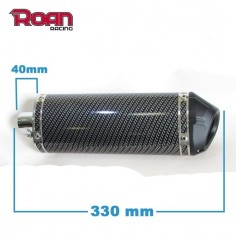 Silencioso Pit bike 38mm Carbono - Motosapollo.com 2