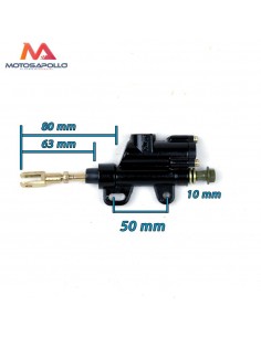 Bomba freno trasero pit bike racor 10 mm- Motosapollo.com