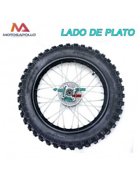 Rueda trasera pit bike 90-100/14 - Motosapollo.com
