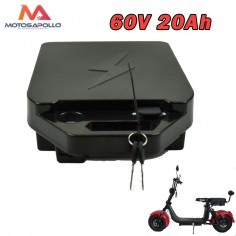 Bateria Litio Citycoco 60V 12Ah en maletín con cerradura - Motos Apollo
