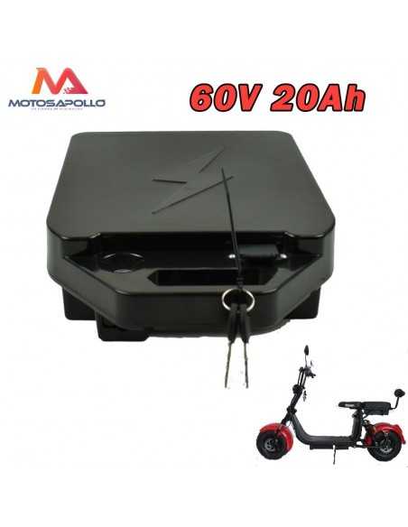 Bateria Litio Citycoco 60V 12Ah en maletín con cerradura - Motos Apollo