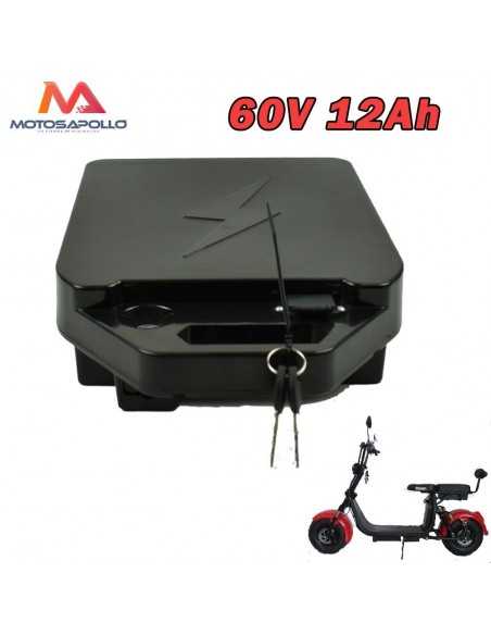 Bateria Litio Citycoco 60V 12Ah en maletín con cerradura - Motos Apollo