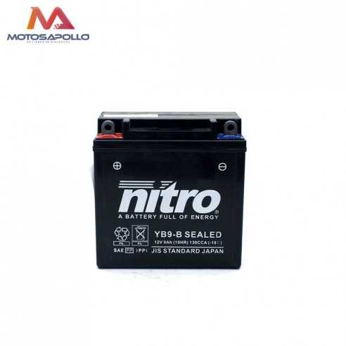 Batería AGM gel 12V-9Ah Nitro Motosapollo.com