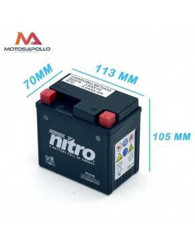Batería 12V-6AH Nitro YTZ7S Motos de arranque Motosapollo.com