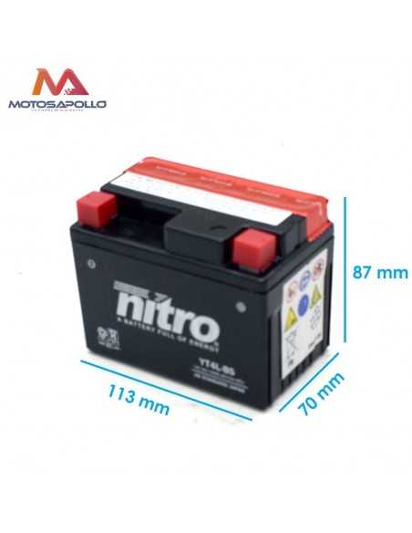 Batería 12V-3AH plomo ácido Nitro Motosapollo.com