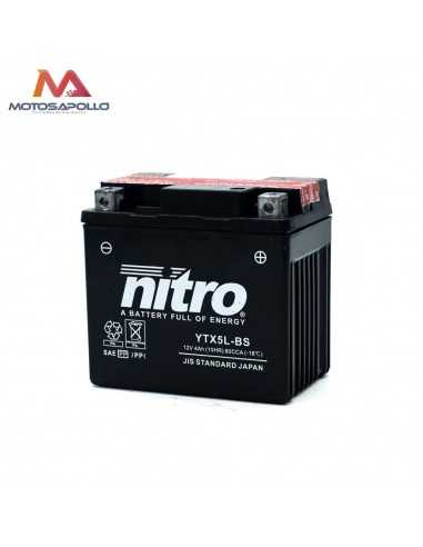 Batería 12V 4Ah plómo ácido Nitro Motosapollo.com