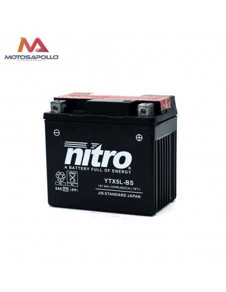 Batería 12V 4Ah plómo ácido Nitro Motosapollo.com